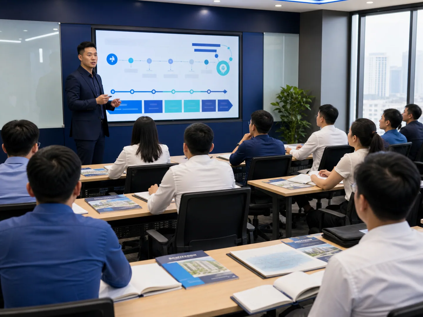 Lớp học môi giới bất động sản cho học viên và nhân sự sàn giao dịch
