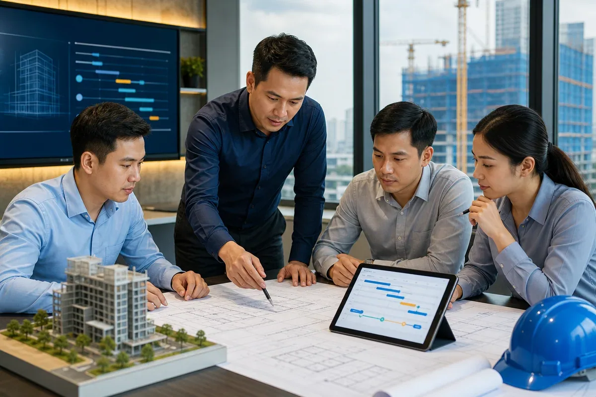 Lập kế hoạch và quản lý tiến độ dự án xây dựng với bản vẽ và mô hình công trình