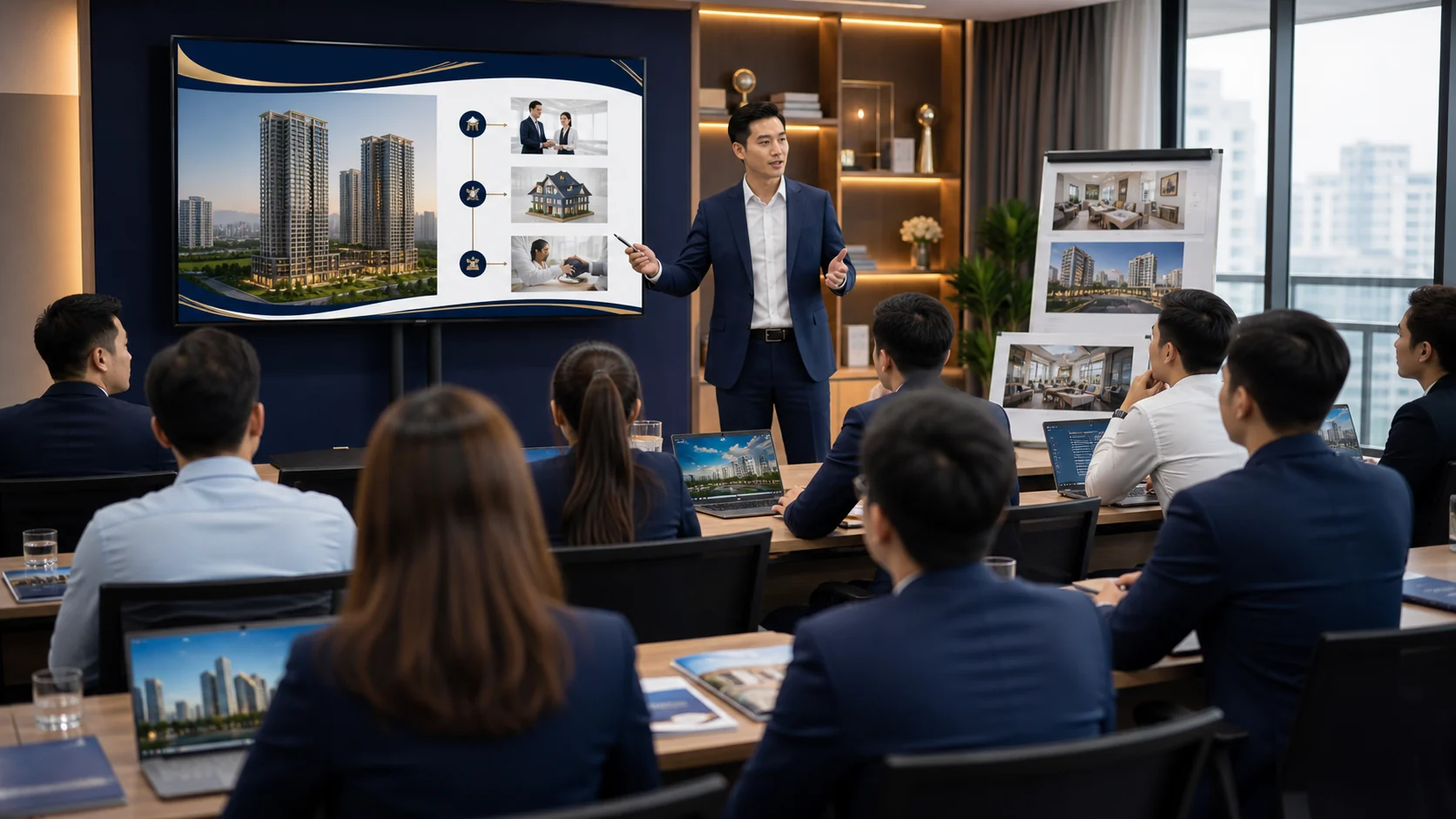 Lớp đào tạo môi giới bất động sản tại doanh nghiệp