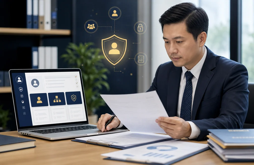 Hỗ trợ tạo tài khoản bên mời thầu và phân quyền người dùng trên hệ thống số