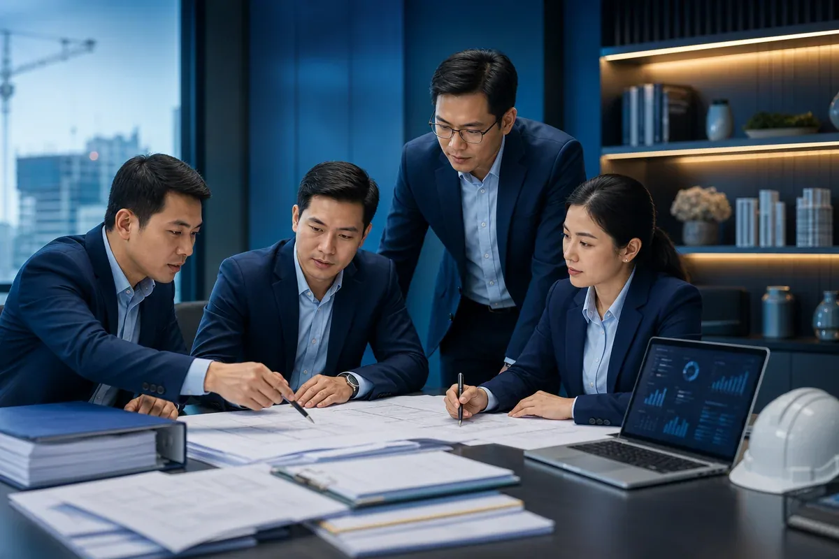 Chuyên gia tư vấn hồ sơ tư vấn giám sát xây dựng trao đổi cùng kỹ sư Việt Nam